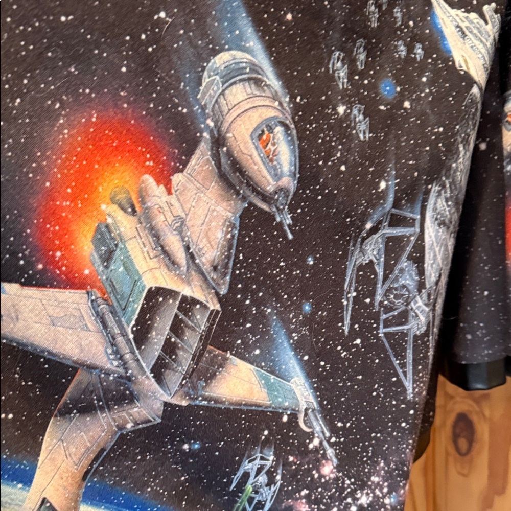 Star Wars Black Cosmic Spaceship Cape - Picture 3 of 6